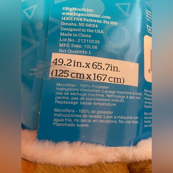 BigMouth Inc. S’mores Blanket - 5 foot Super Soft Fuzzy Throw Blanket - Picture 8 of 8